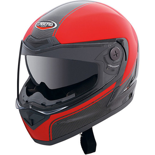 Integral Motorcycle Helmet Caberg V2X Carbon Edge Black-Red