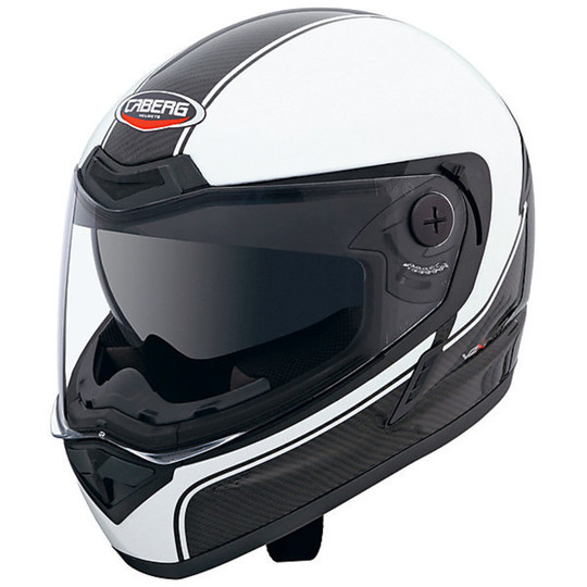 Integral Motorcycle Helmet Caberg V2X Carbon Edge Black-White