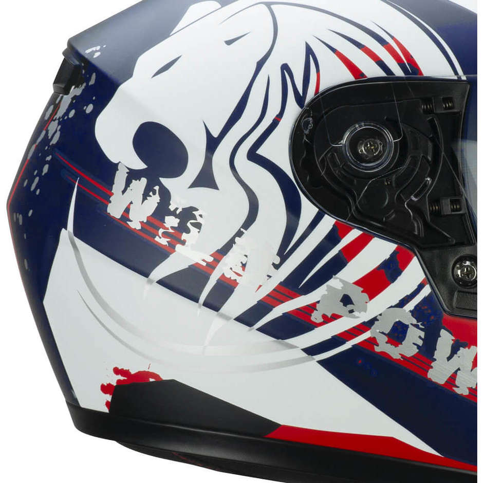 Integral Motorcycle Helmet CGM 265g LUCKY WILD Blue White Opaque