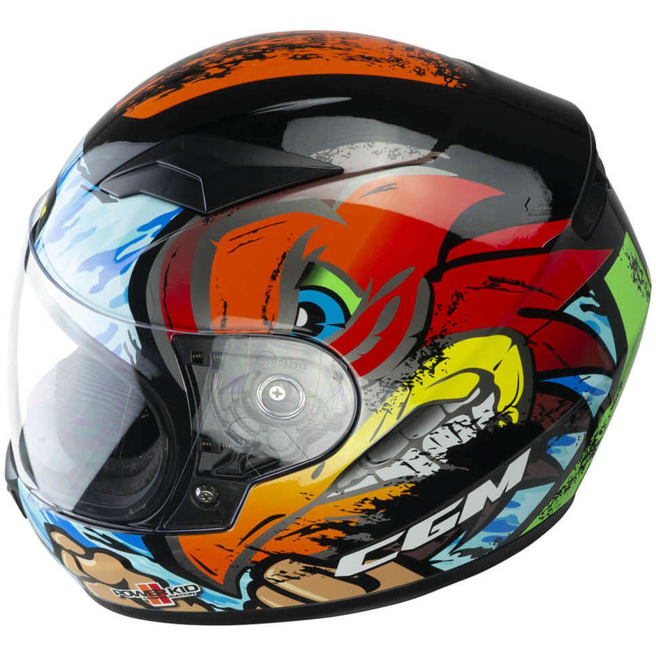 Integral Motorcycle Helmet CGM 265x LUCKY BOXER Blue Red Green