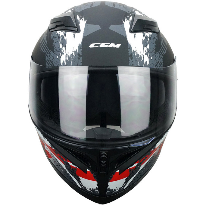 Integral Motorcycle Helmet CGM 316x SPEED SPRAY Black Red Matt