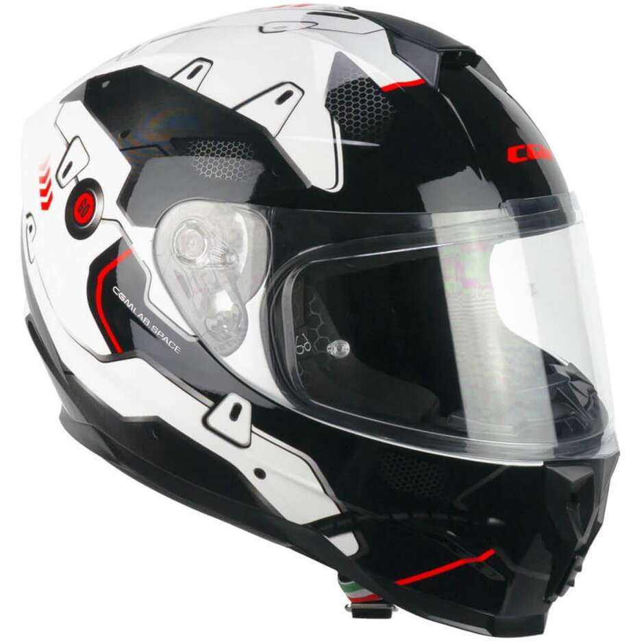 Integral Motorcycle Helmet CGM 320X NEUTRON SPACE White Black Red