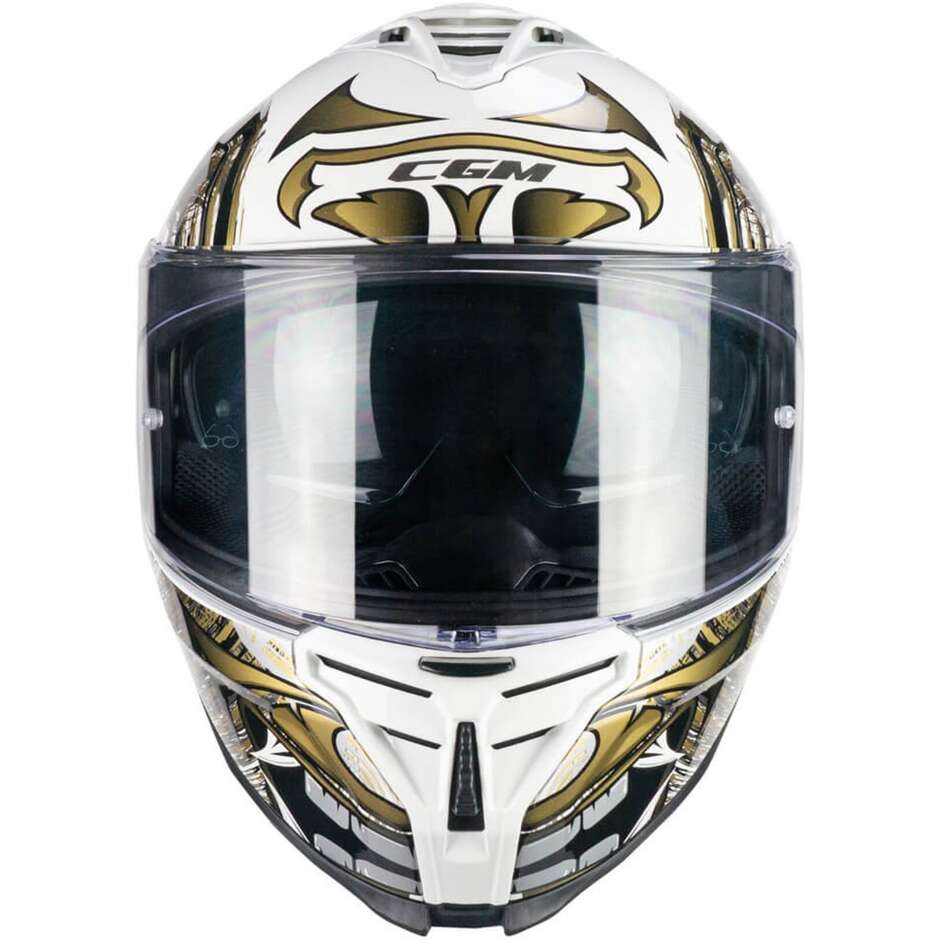 Integral Motorcycle Helmet CGM 363S SHOT NIPPO White Gold