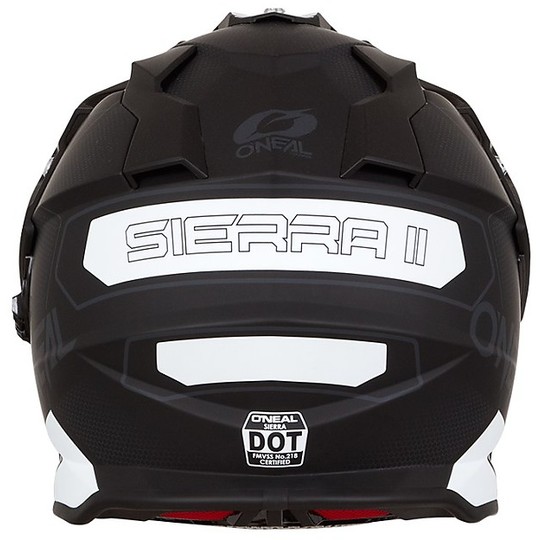 Integral Motorcycle Helmet Cross Enduro With Visor Oneal Sierra Comb Black White