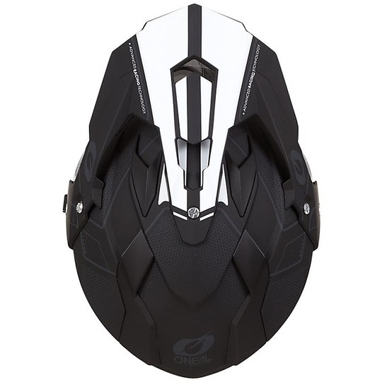 Integral Motorcycle Helmet Cross Enduro With Visor Oneal Sierra Comb Black White