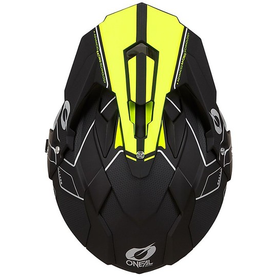 Integral Motorcycle Helmet Cross Enduro With Visor Oneal Sierra Comb Black Yellow