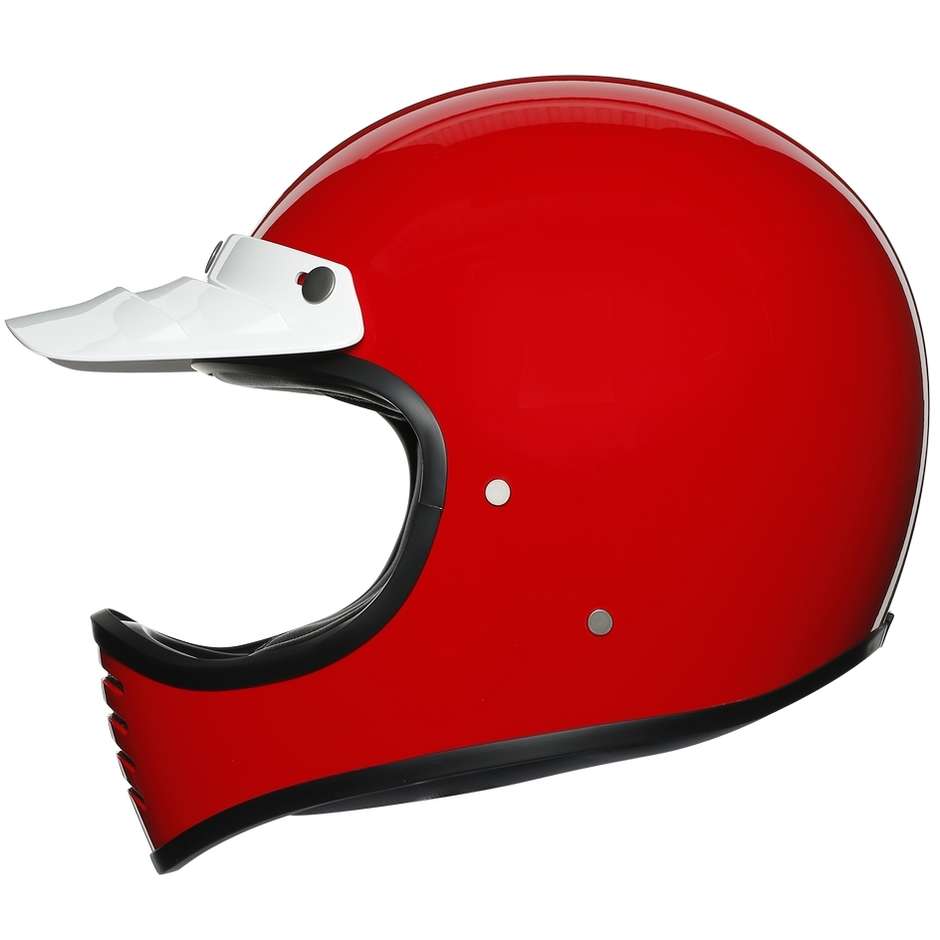 Integral Motorcycle Helmet Custom AGV Legend X101 Mono RED Red