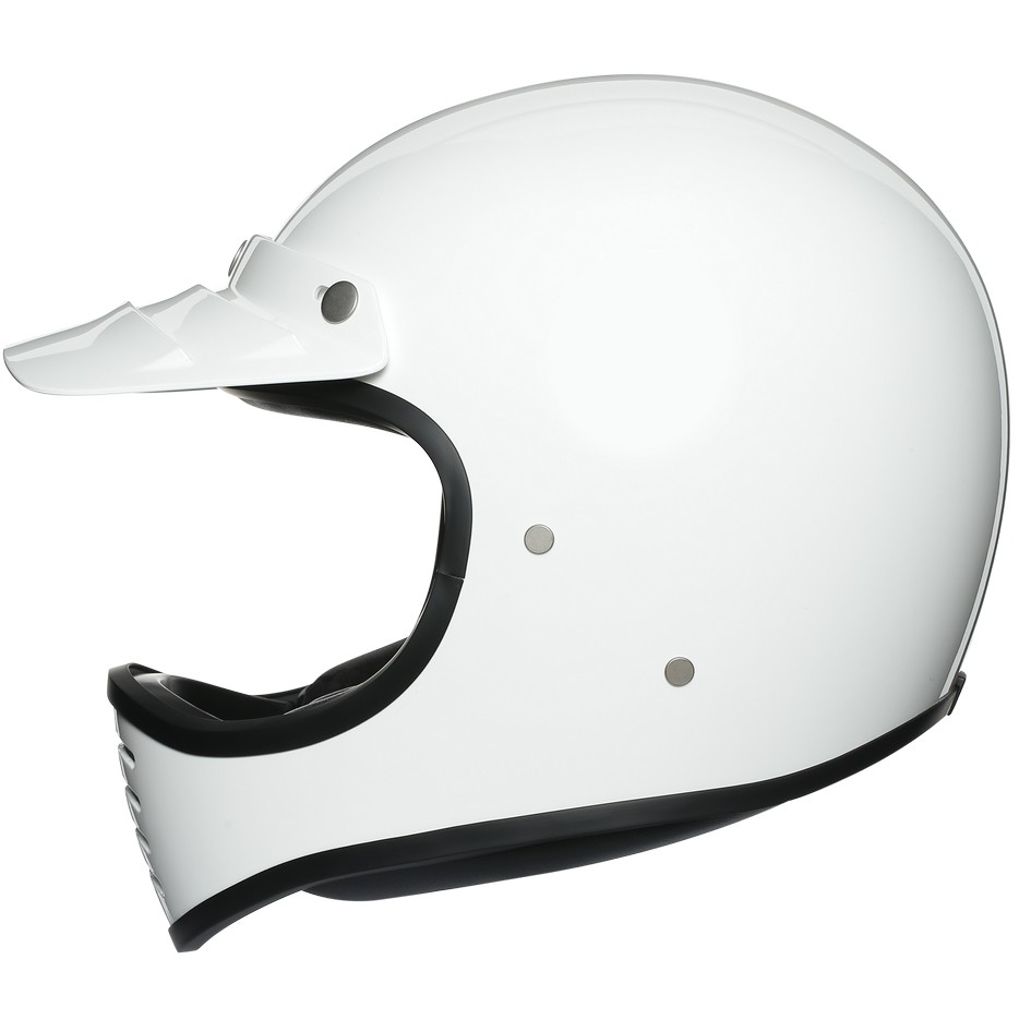 Integral Motorcycle Helmet Custom AGV Legend X101 Mono White