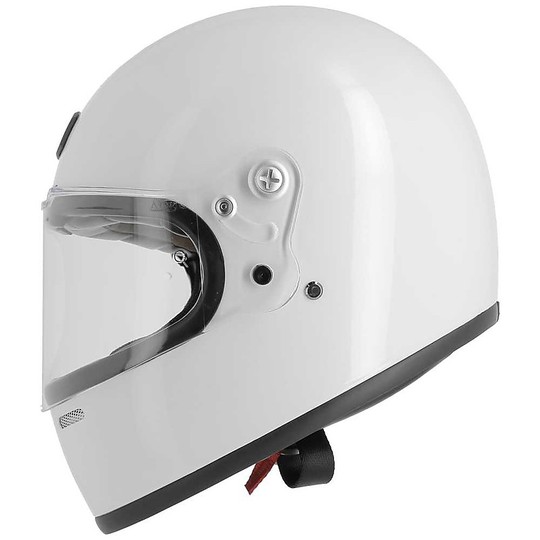 Integral Motorcycle Helmet Custom Astone GT Retro White