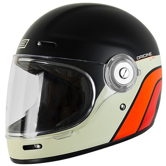 Integral Motorcycle Helmet Custom Origin Vega Classic Black