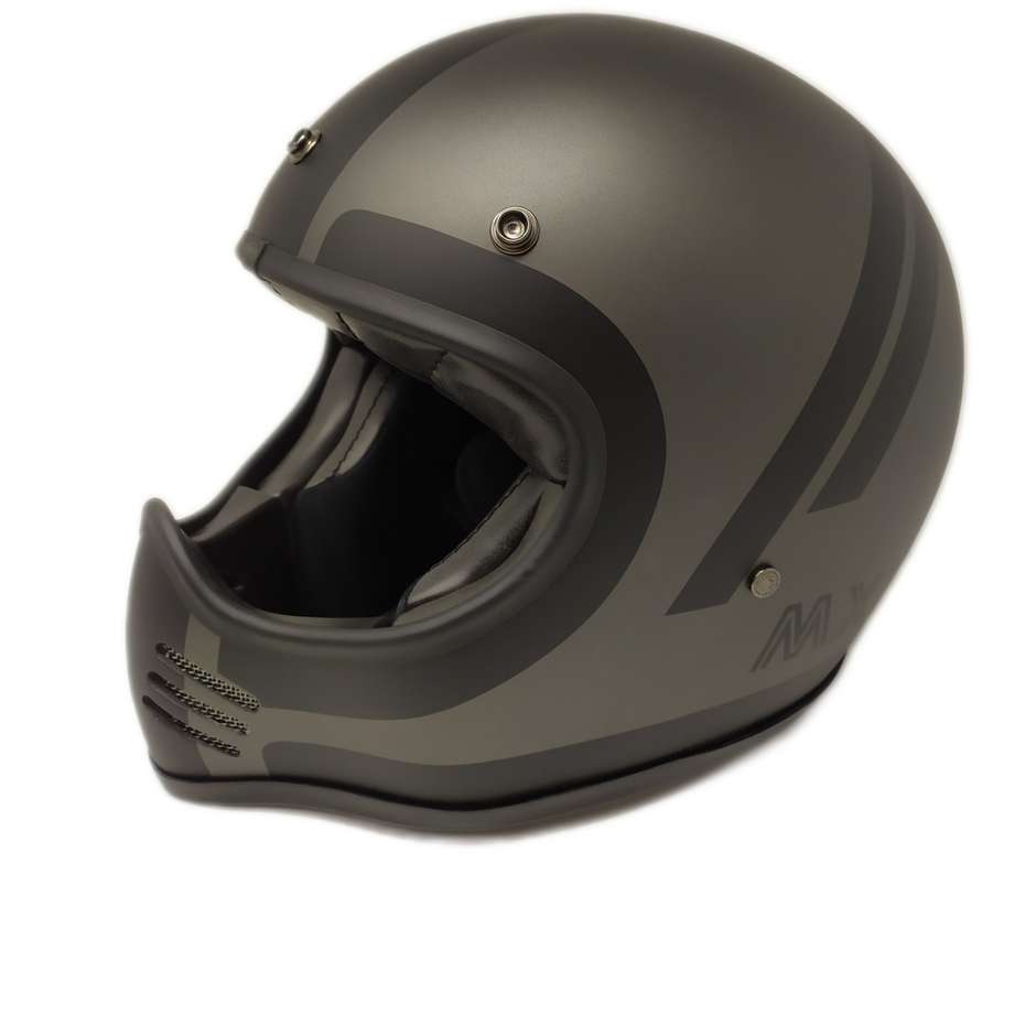 Integral Motorcycle Helmet Custom Premier MX DO GRAY BM