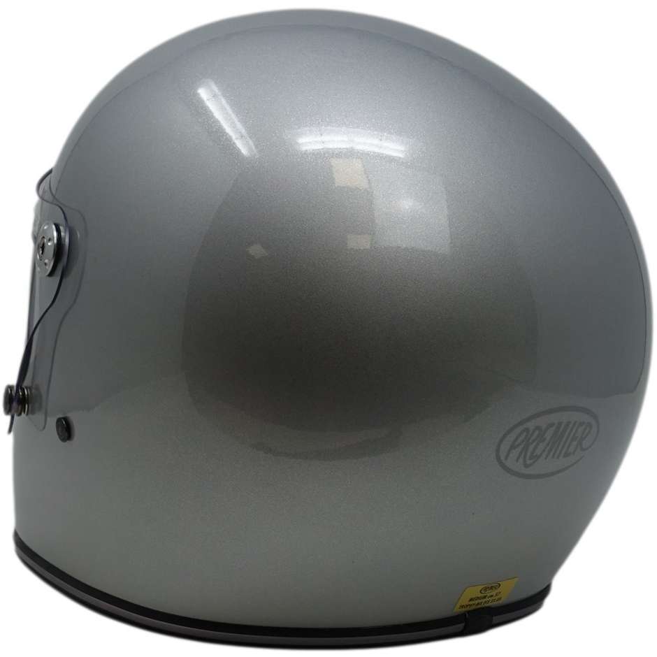 Integral Motorcycle Helmet Custom Premier TROPHY SILVER GLITTER Limited Edition