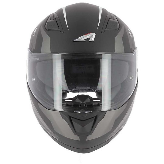 Integral Motorcycle Helmet Double Visor Astone GT 900 ALPHA Gray Matt White