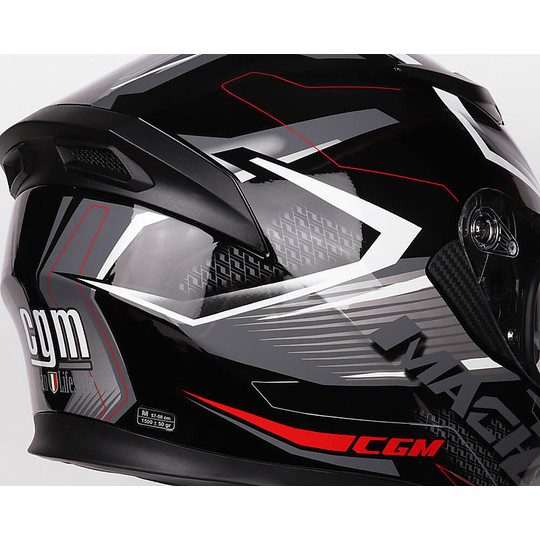 Integral Motorcycle Helmet Double Visor CGM 316G MACH 2 Black