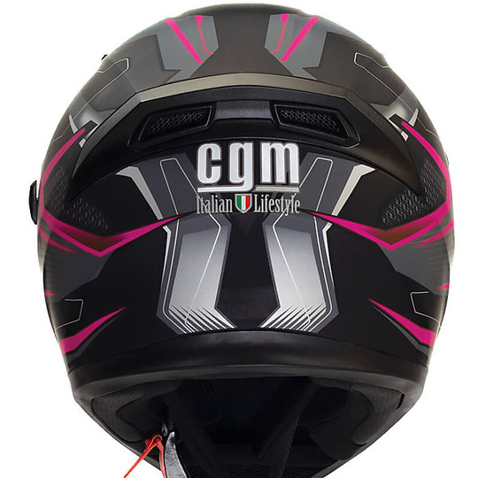 Integral Motorcycle Helmet Double Visor CGM 316G MACH 2 Fuchsia Fluo Matt