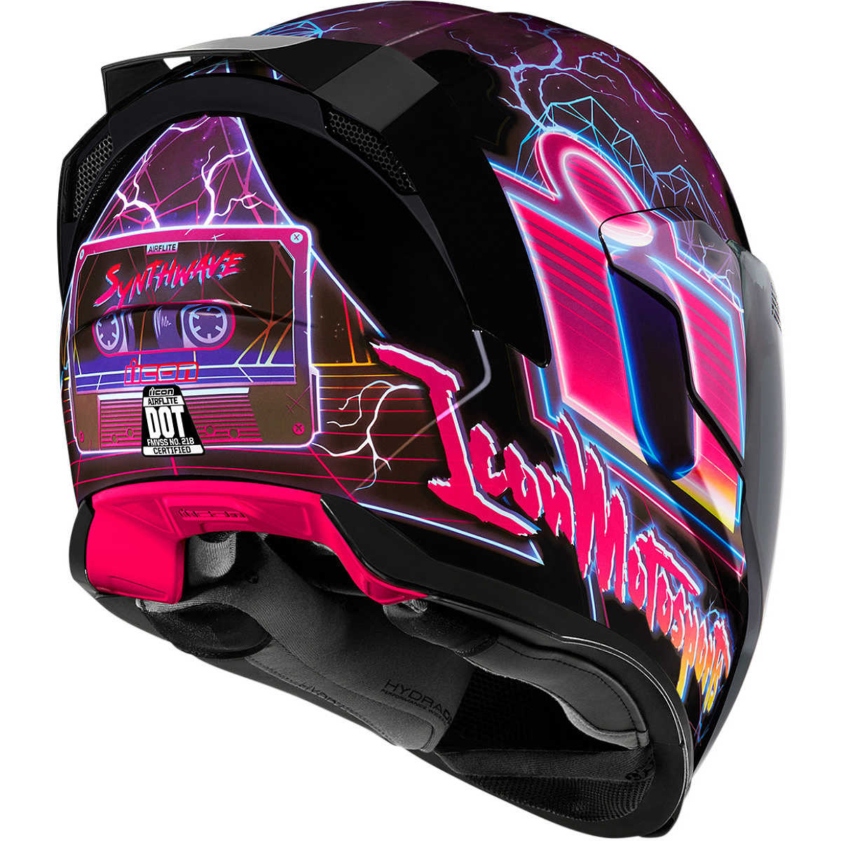 Casque intégral route Icon Airflite Synthwave - Violet