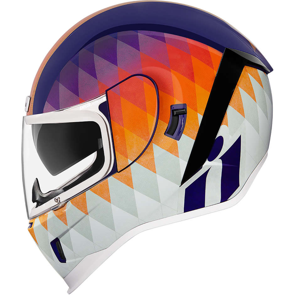 Integral Motorcycle Helmet Double Visor Icon AIRFORM Hello Sunshine