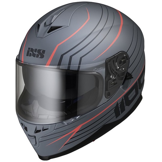 Integral Motorcycle Helmet Double Visor Ixs 1100 2.1 Matte Red