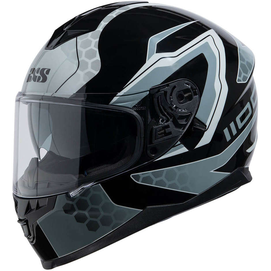 Integral Motorcycle Helmet Double Visor Ixs 1100 2.2 Black Gray