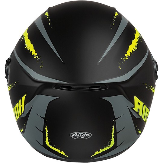 Integral Motorcycle Helmet Dual Visor Airoh ST301 LOGO Glossy White Chrome