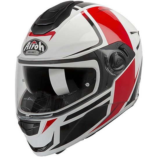 Integral Motorcycle Helmet Dual Visor Airoh ST301 WONDER Black Red Glossy