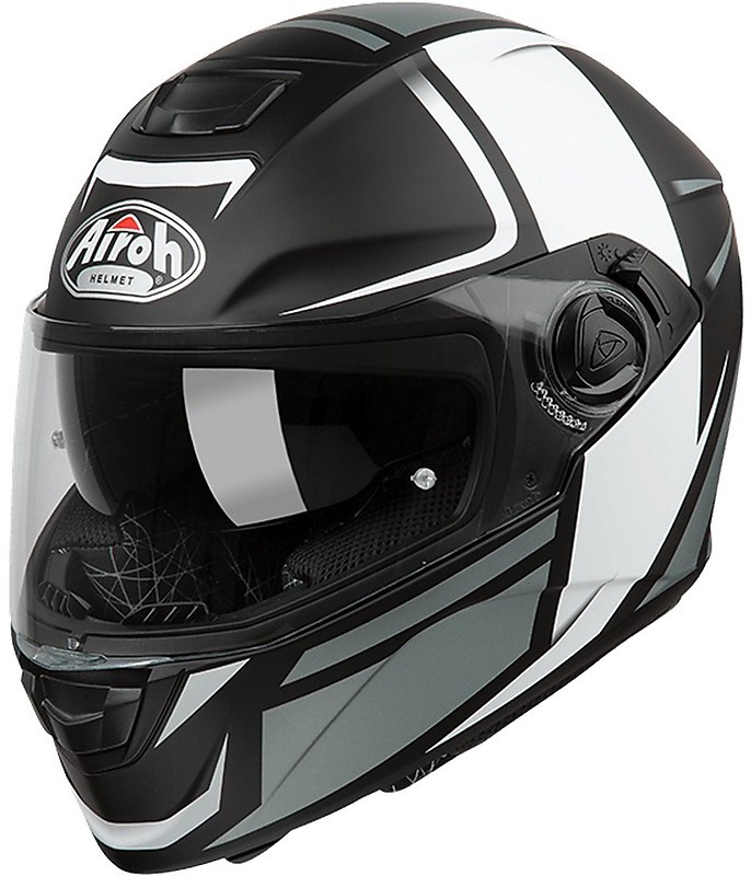Integral Motorcycle Helmet Dual Visor Airoh ST301 WONDER Matt Black For