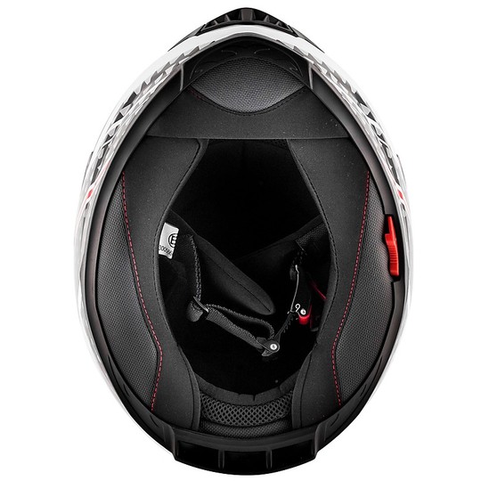 Integral Motorcycle Helmet Givi 50.5 TRIDION Magnus White Black Red