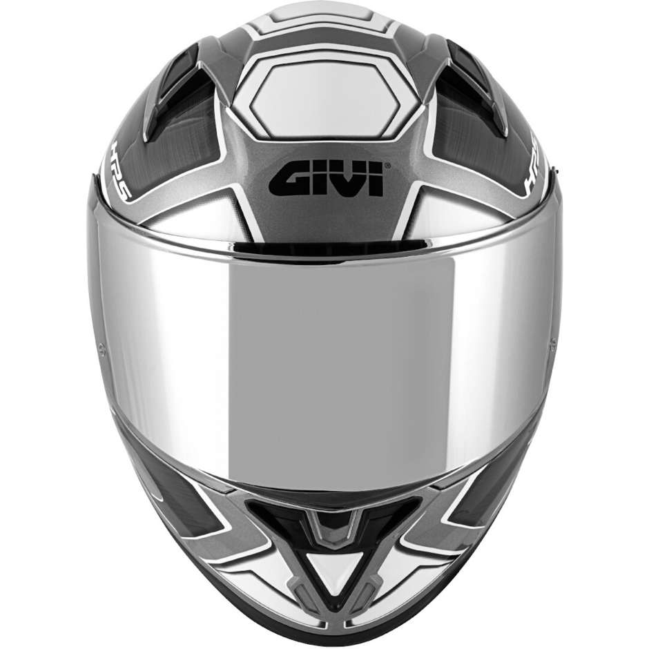 Integral Motorcycle Helmet Givi 50.6 Sport Deep Black Silver Double Visor