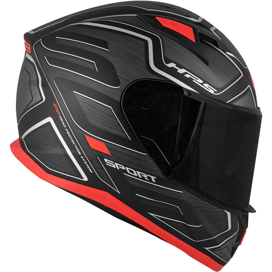 Integral Motorcycle Helmet Givi 50.6 Sport Deep Black Silver Matt Double Visor