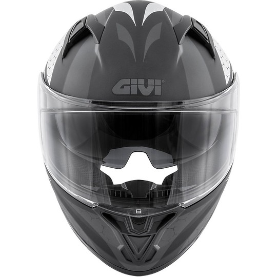 Integral Motorcycle Helmet Givi 50.6 STORCARDA PERSEUS Matt Black Silver