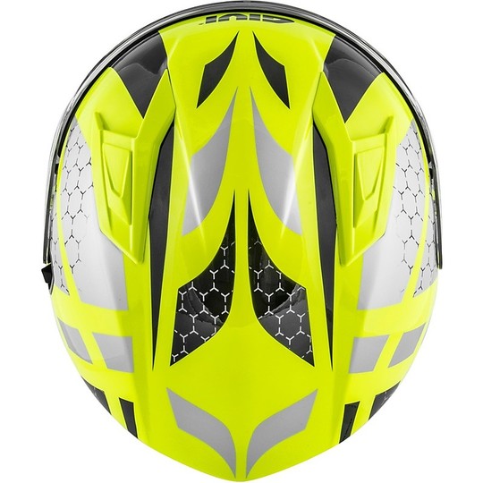 Integral Motorcycle Helmet Givi 50.6 STUTTGARD PERSEUS Fluo Yellow Gloss Black