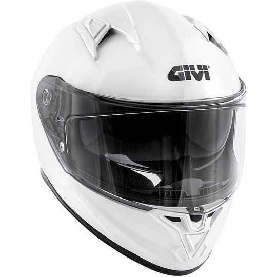 Integral Motorcycle Helmet Givi 50.6 STUTTGARD Solid Glossy White