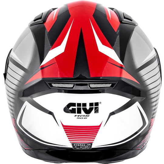 Integral Motorcycle Helmet Givi 50.6 STUTTGART Black Red