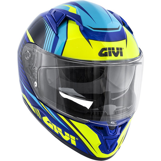Integral Motorcycle Helmet Givi 50.6 STUTTGART Blue Yellow