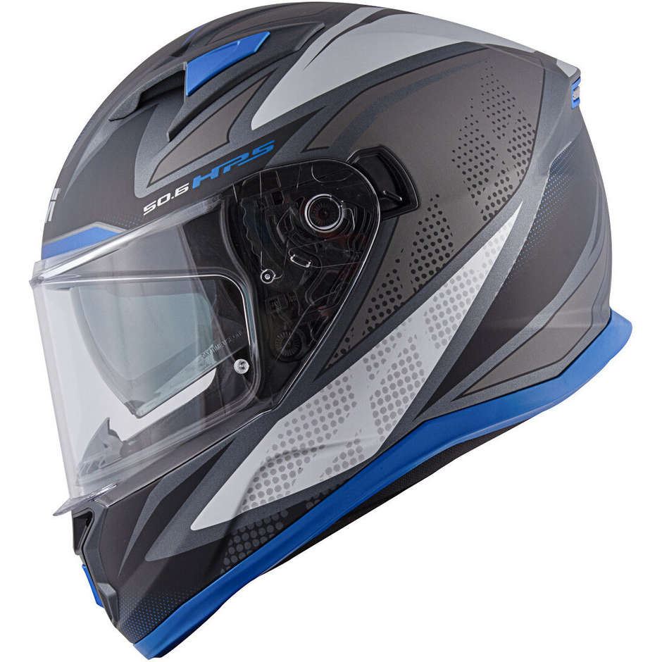 Integral Motorcycle Helmet Givi 50.6 Stuttgart Follow Black Matt Blue