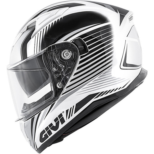 Integral Motorcycle Helmet Givi 50.6 STUTTGART Matt Titanium White