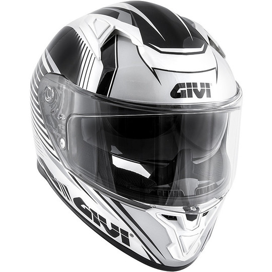 Integral Motorcycle Helmet Givi 50.6 STUTTGART Matt Titanium White