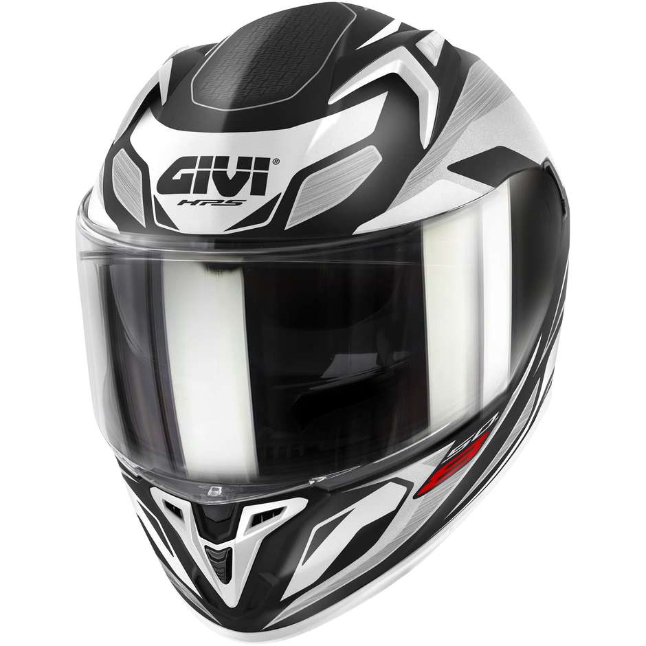 Integral Motorcycle Helmet Givi 50.8 BRAVE Matt Black Titanium Silver