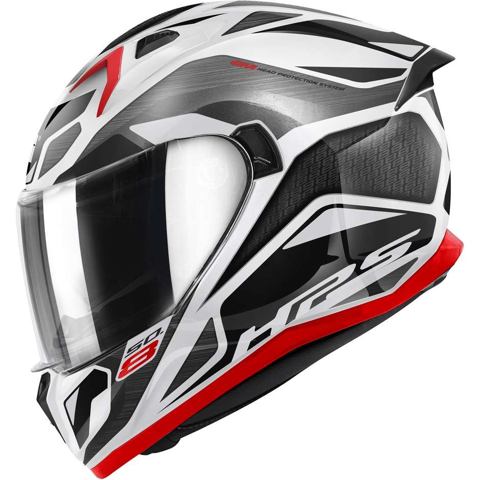 Integral Motorcycle Helmet Givi 50.8 BRAVE White Titanium Black