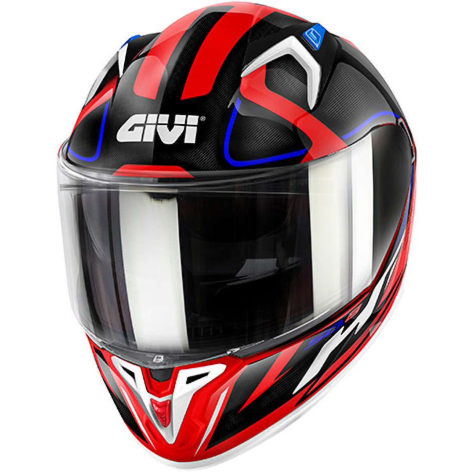 Integral Motorcycle Helmet Givi 50.8 RACER White Red Black