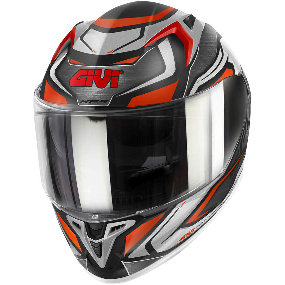 Integral Motorcycle Helmet Givi 50.9 ATOMIC Black Silver Red