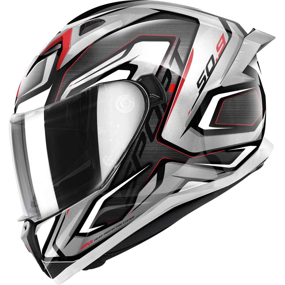 Integral Motorcycle Helmet Givi 50.9 ATOMIC Black Silver