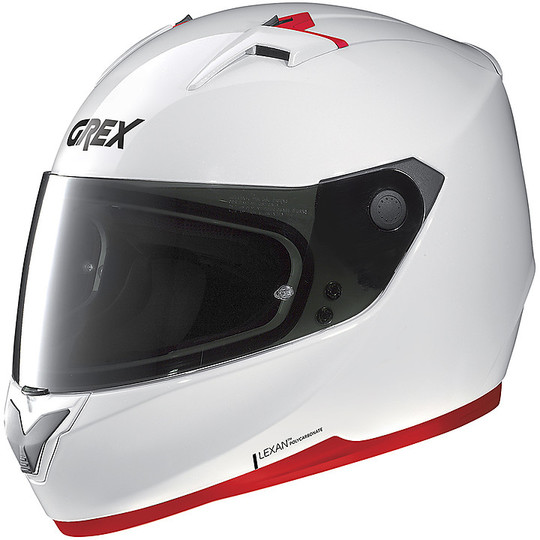 Integral Motorcycle Helmet Grex G6.2 K-Sport 011 Glossy White + Dark Green Visor