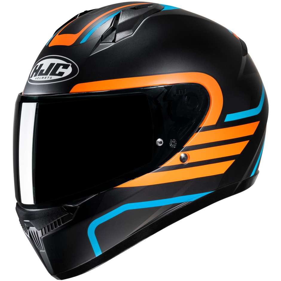 Integral Motorcycle Helmet Hjc C10 LITO MC27SF Matt Black Orange
