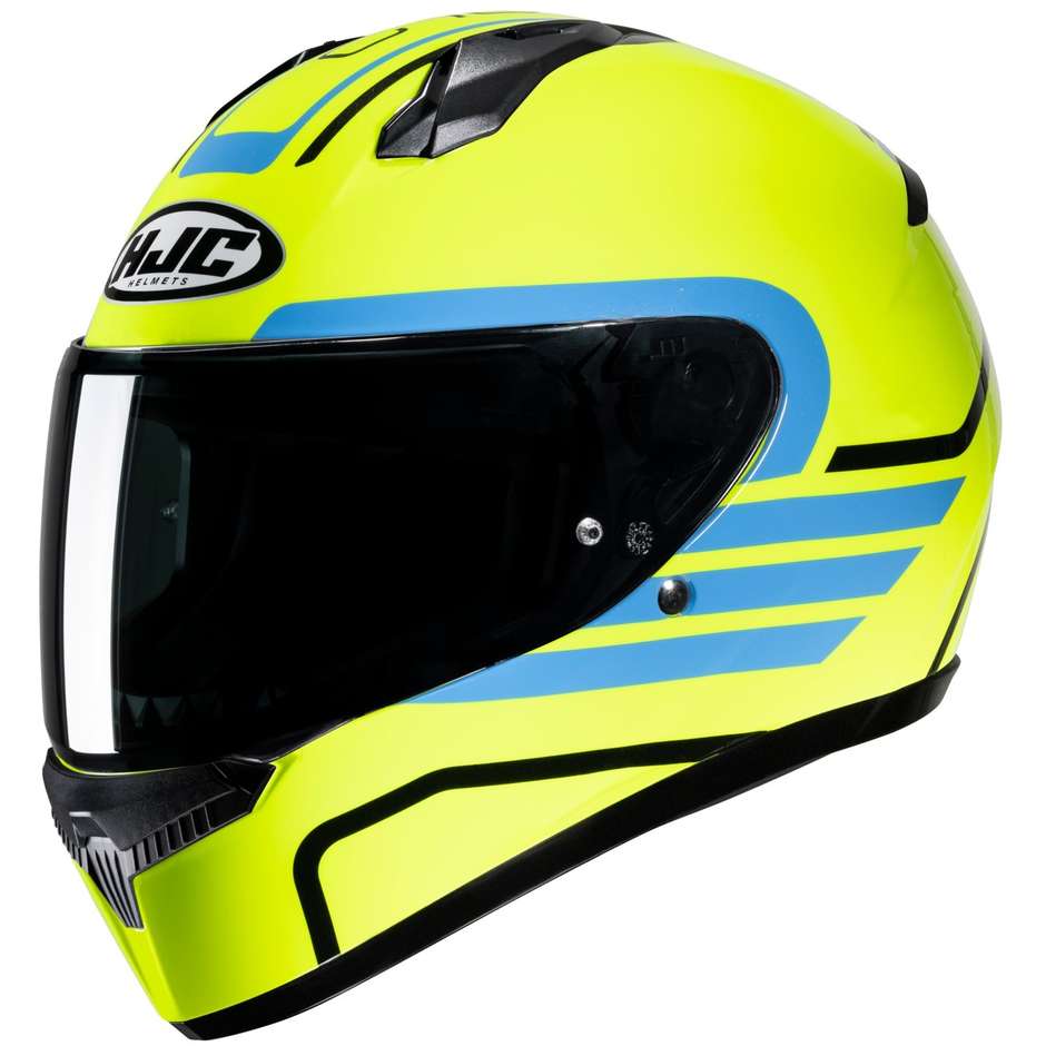 Integral Motorcycle Helmet Hjc C10 LITO MC3H Yellow Fluo