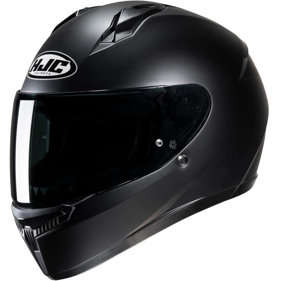 Integral Motorcycle Helmet Hjc C10 Semi Opaque Black
