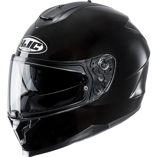 Integral Motorcycle Helmet HJC C70 Double Visor Glossy Black