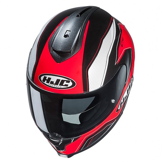 Integral Motorcycle Helmet HJC C70 Double Visor Lianto MC1 Black Red