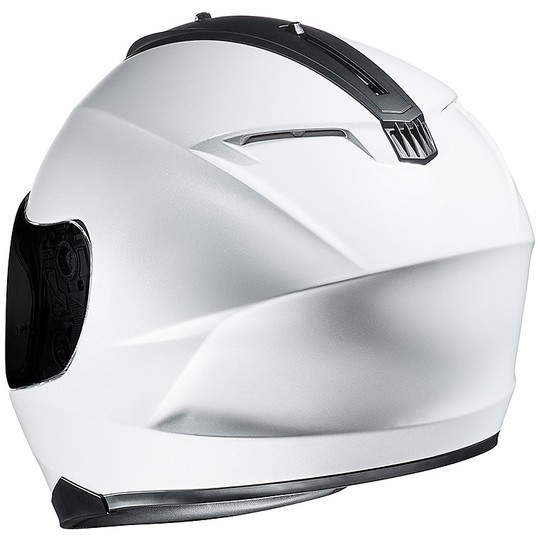 Integral Motorcycle Helmet HJC C70 Double Visor White Pearl