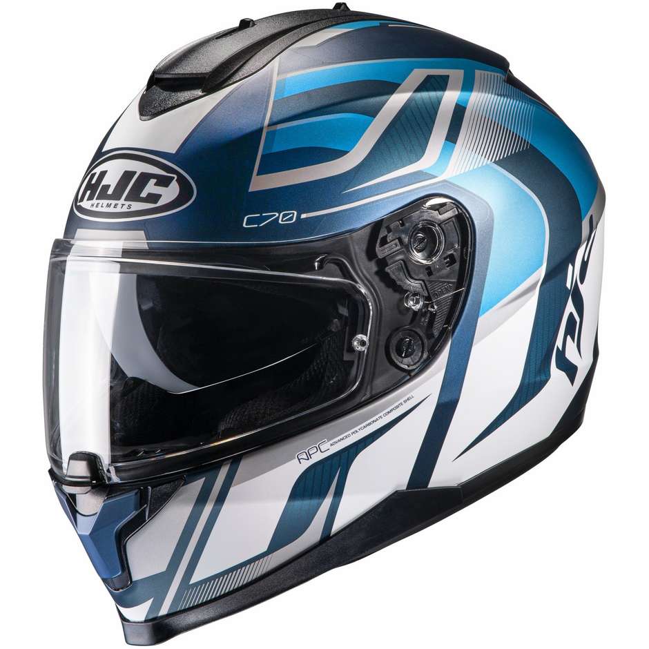 Integral Motorcycle Helmet Hjc C70 LANTIC MC2SF Matt